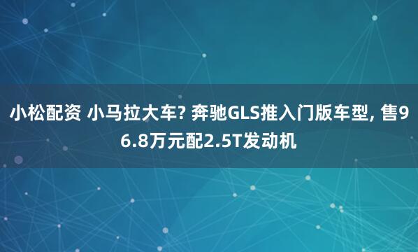 小松配资 小马拉大车? 奔驰GLS推入门版车型, 售96.8万元配2.5T发动机
